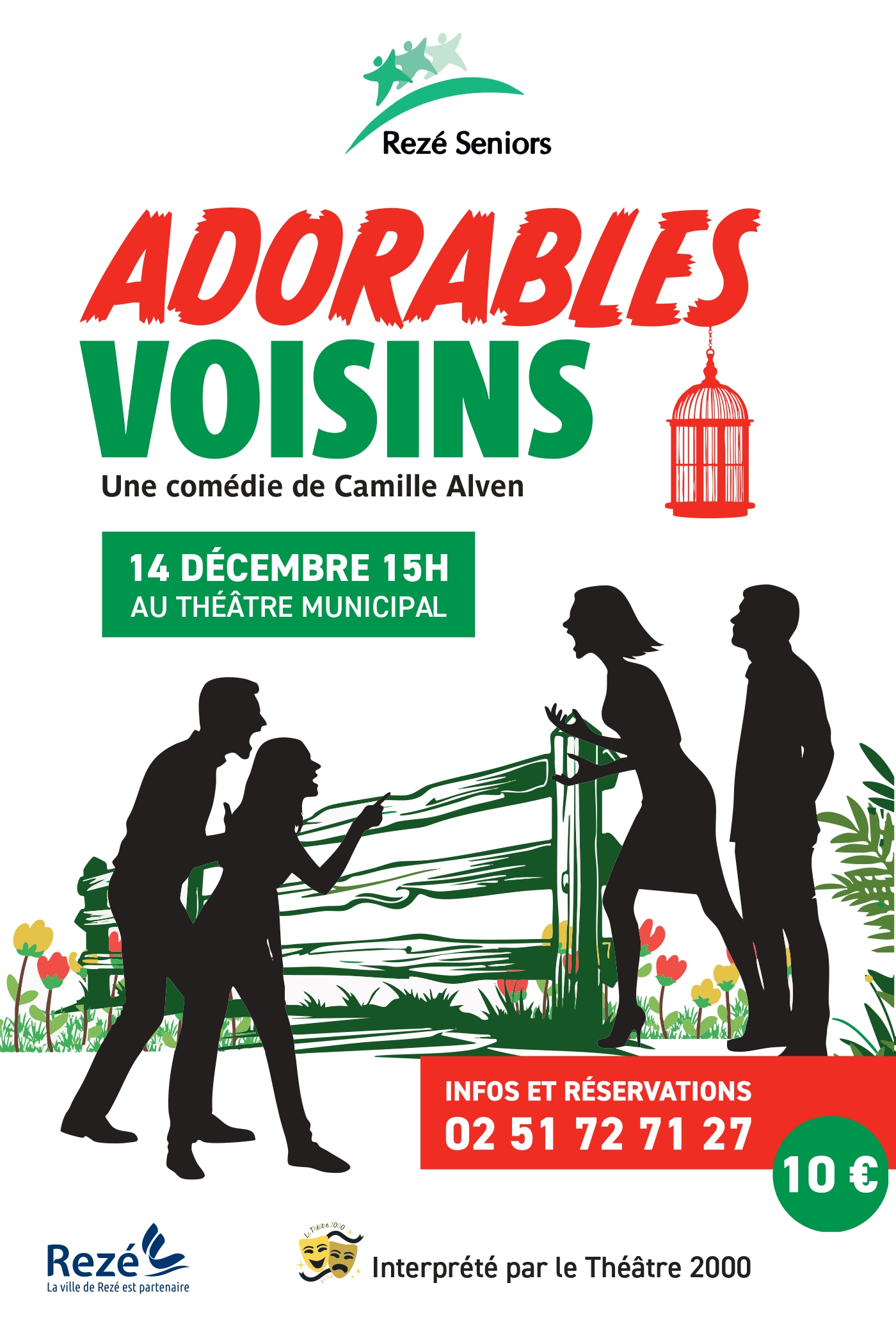 Pièce de théâtre Adorables Voisins